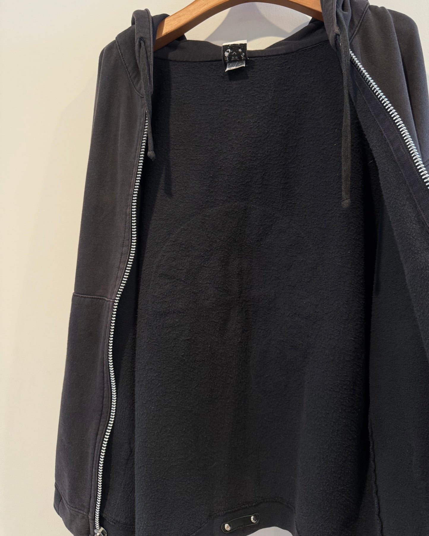 Chrome Hearts Leather Horse Shoe Patch Zip up Hoodie
