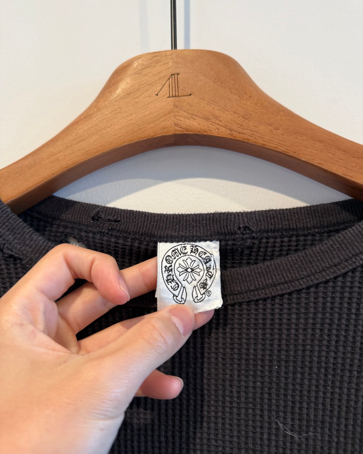 Chrome Hearts waffle Dagger Long Sleeve Shirt