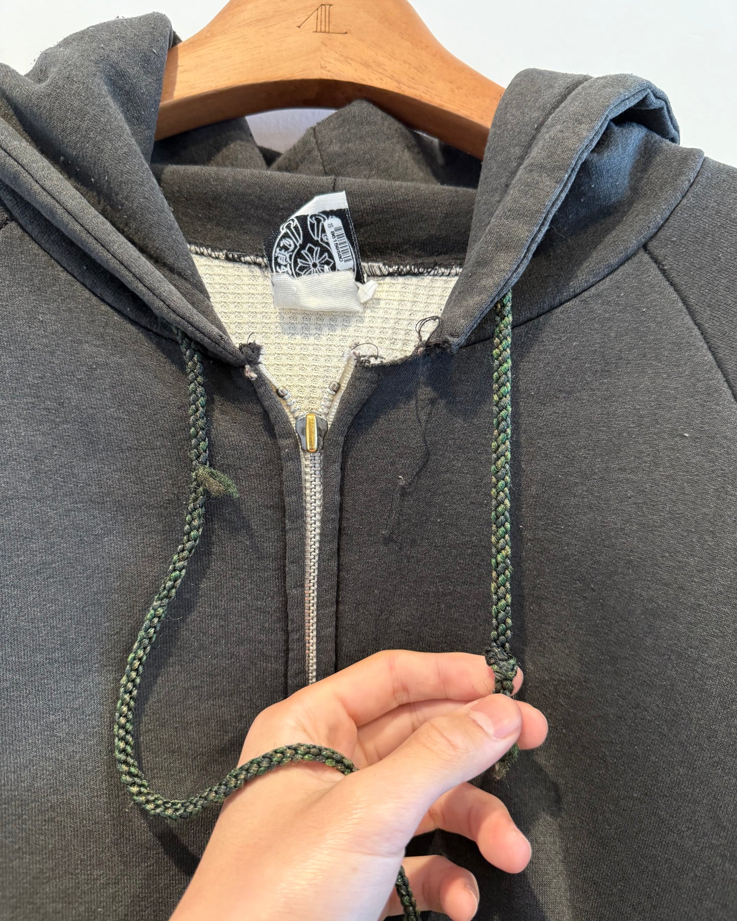 Chrome Hearts Scroll Thermal Zip up Hoodie