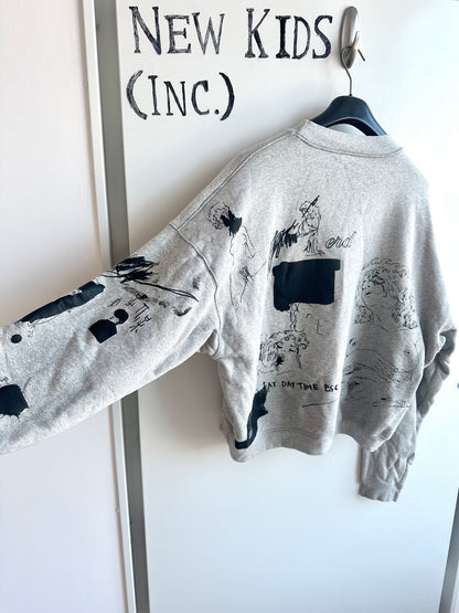 Enfants Riches Deprimes Embroidery & Hand Printed Crewneck