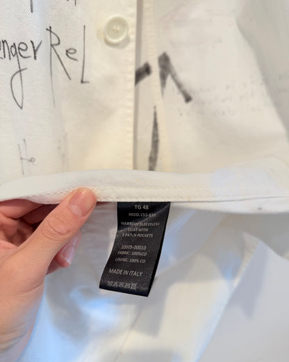 Raf Simons Aw2015 Hand Paint Long Vest Coat