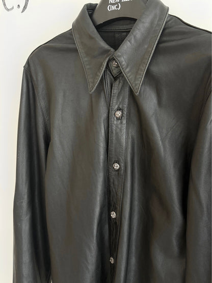 Chrome Hearts Leather Western Shirt