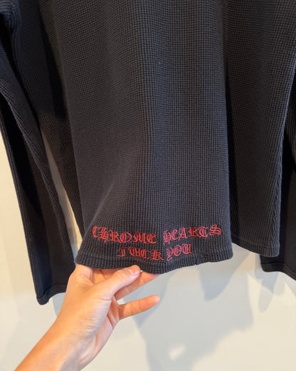Chrome Hearts waffle Dagger Long Sleeve Shirt