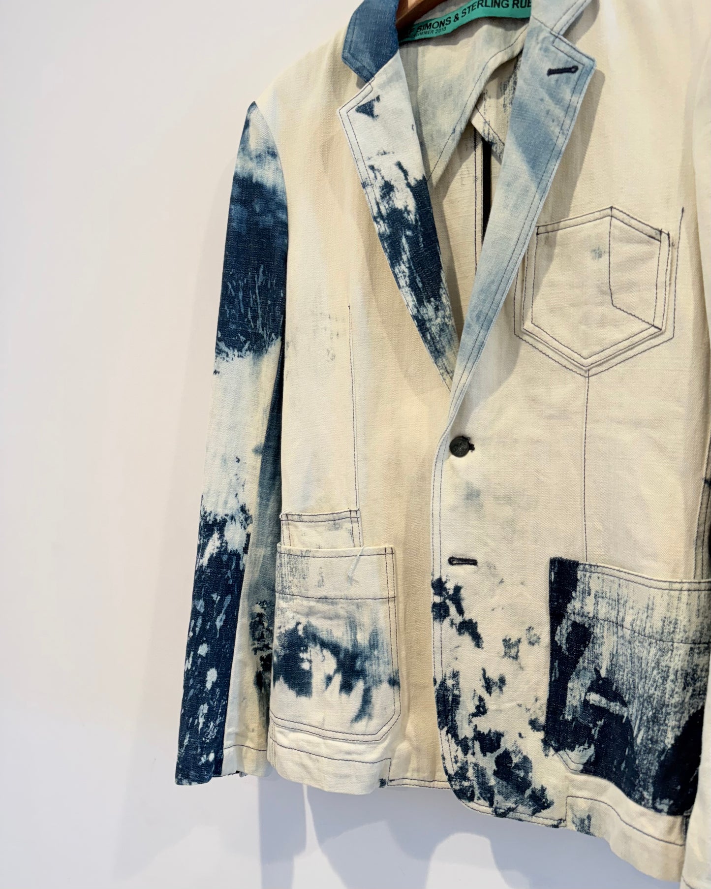 Raf Simons x Sterling Ruby Ss2010 Blue Denim Blazer