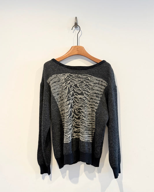 Raf Simons Aw2003 Closer Unknown Pleasures Sweater