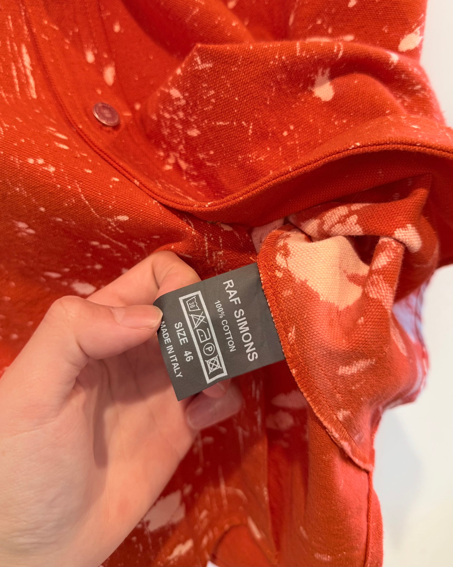 Raf Simons x Sterling Ruby Aw2014 paint splatter Jacket