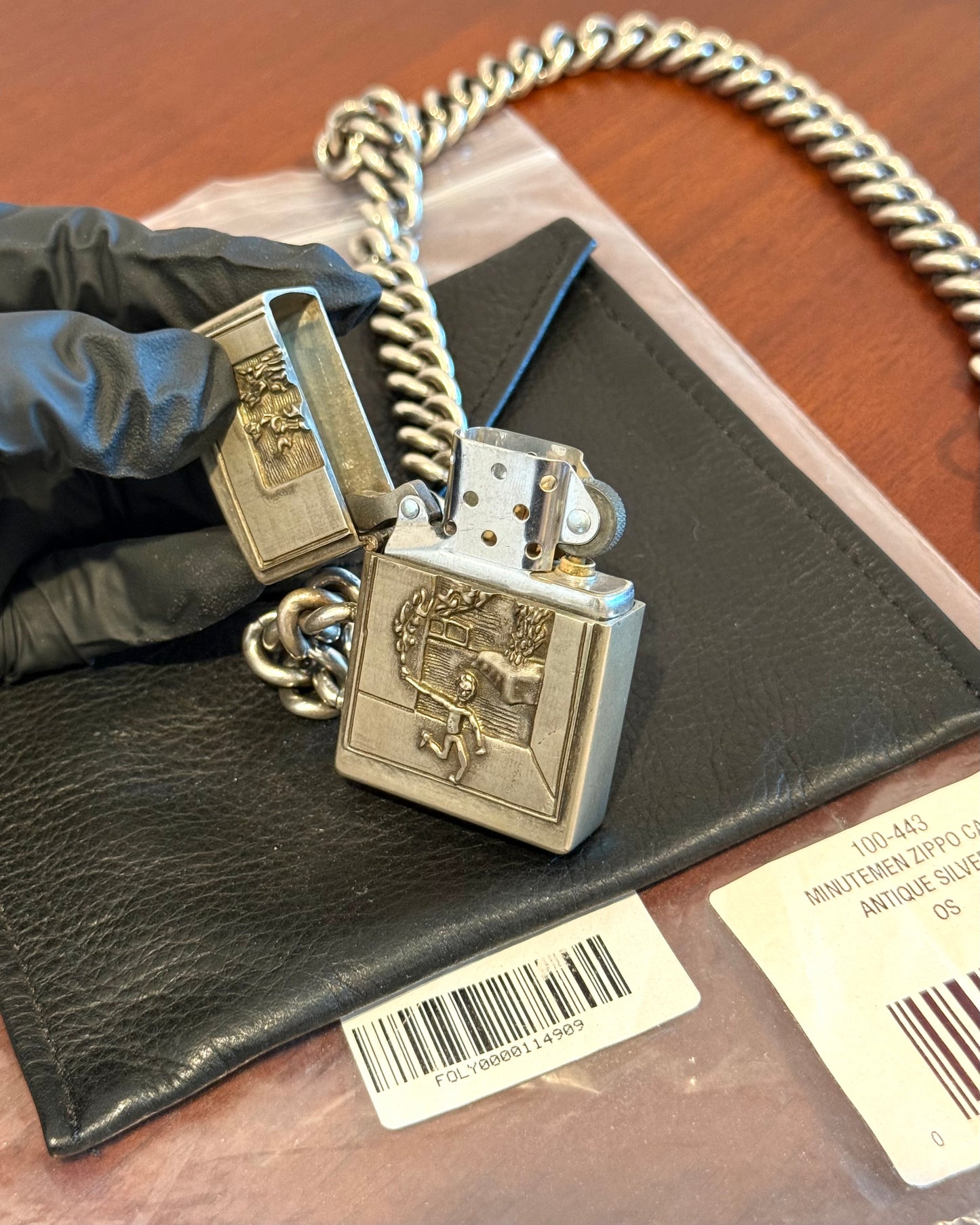 Enfants Riches Deprimes Minutemen Zippo Case Wallet Chain