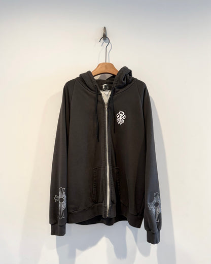 Chrome Hearts Dagger Cross Thermal Zip up Hoodie