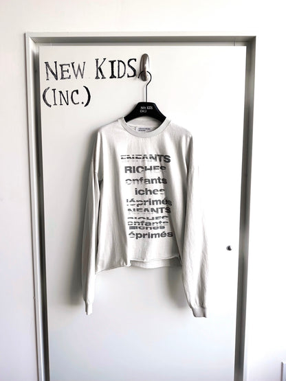 Enfants Riches Deprimes TV Static Slogan Long Sleeve Shirt