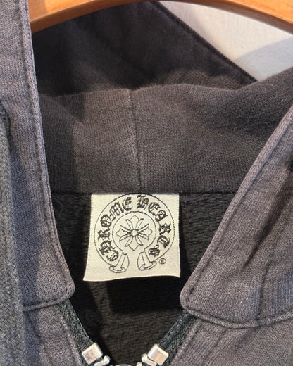 Chrome Hearts Leather Horse Shoe Patch Zip up Hoodie