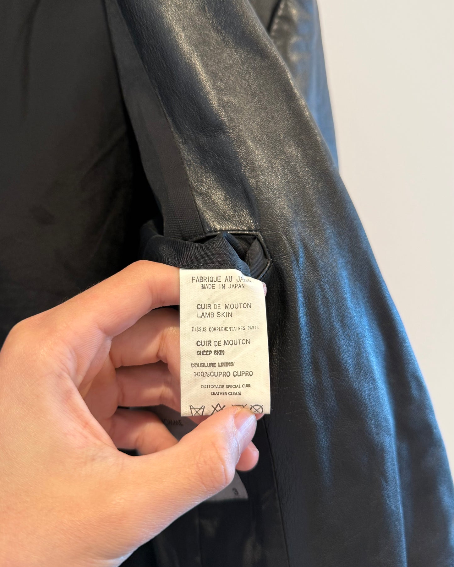 Yohji Yamamoto 03AW Sugar Leather Jacket