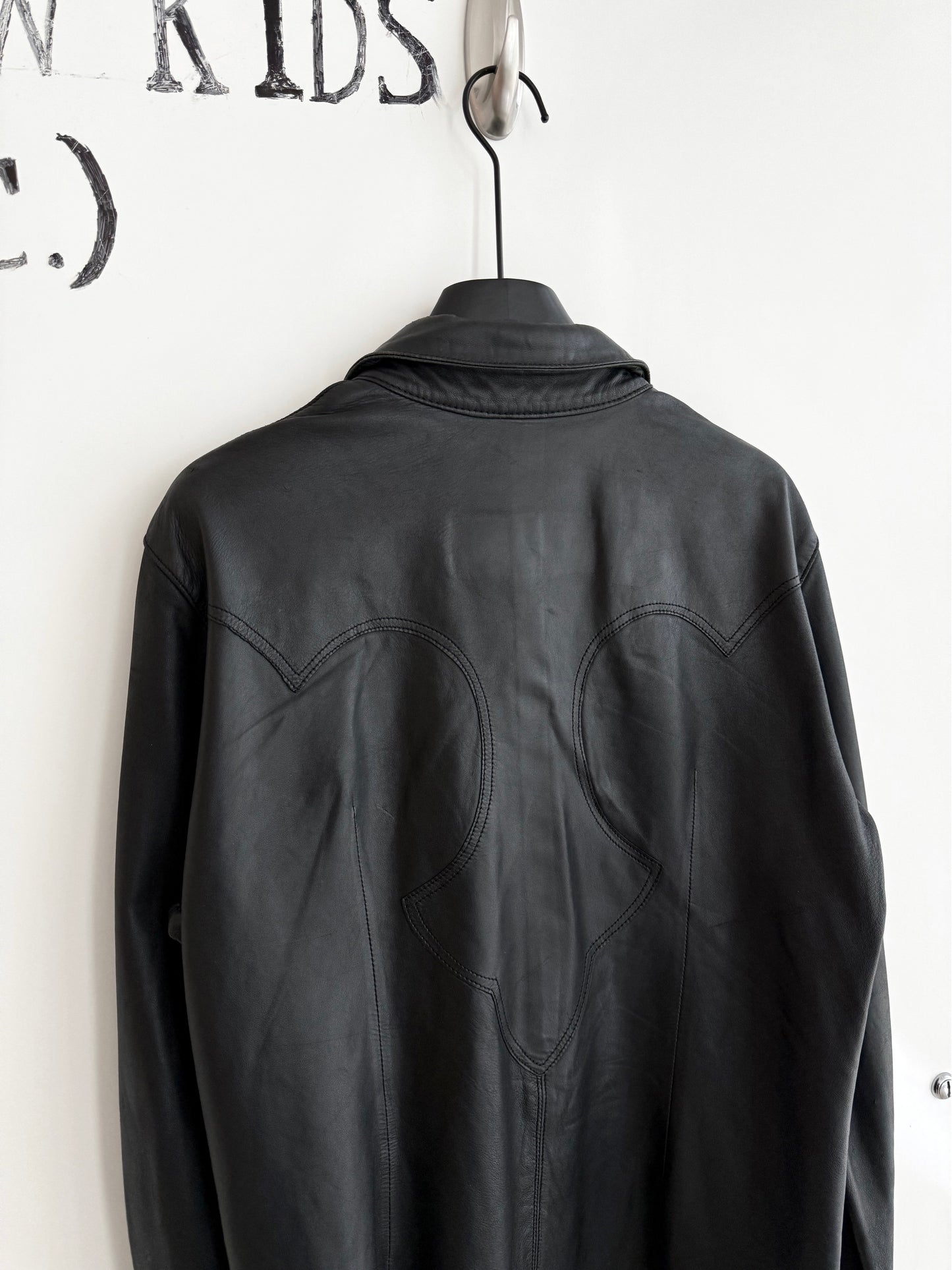 Chrome Hearts Leather Western Shirt