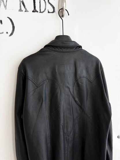 Chrome Hearts Leather Western Shirt