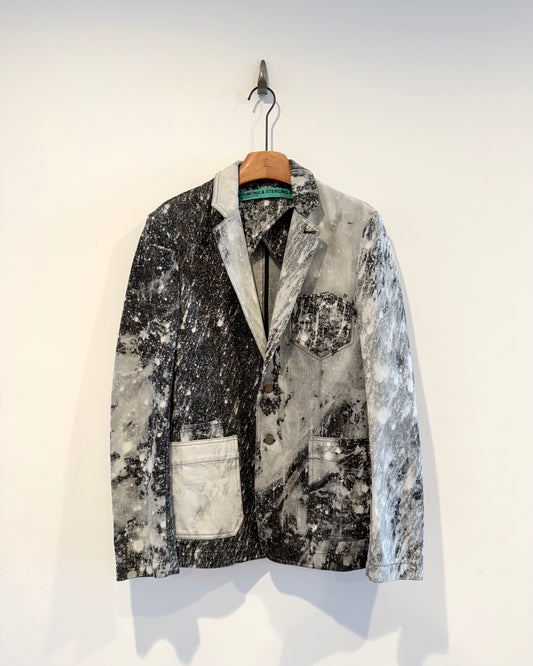 Raf Simons x Sterling Ruby Ss2010 Grey crystal Blazer Jacket