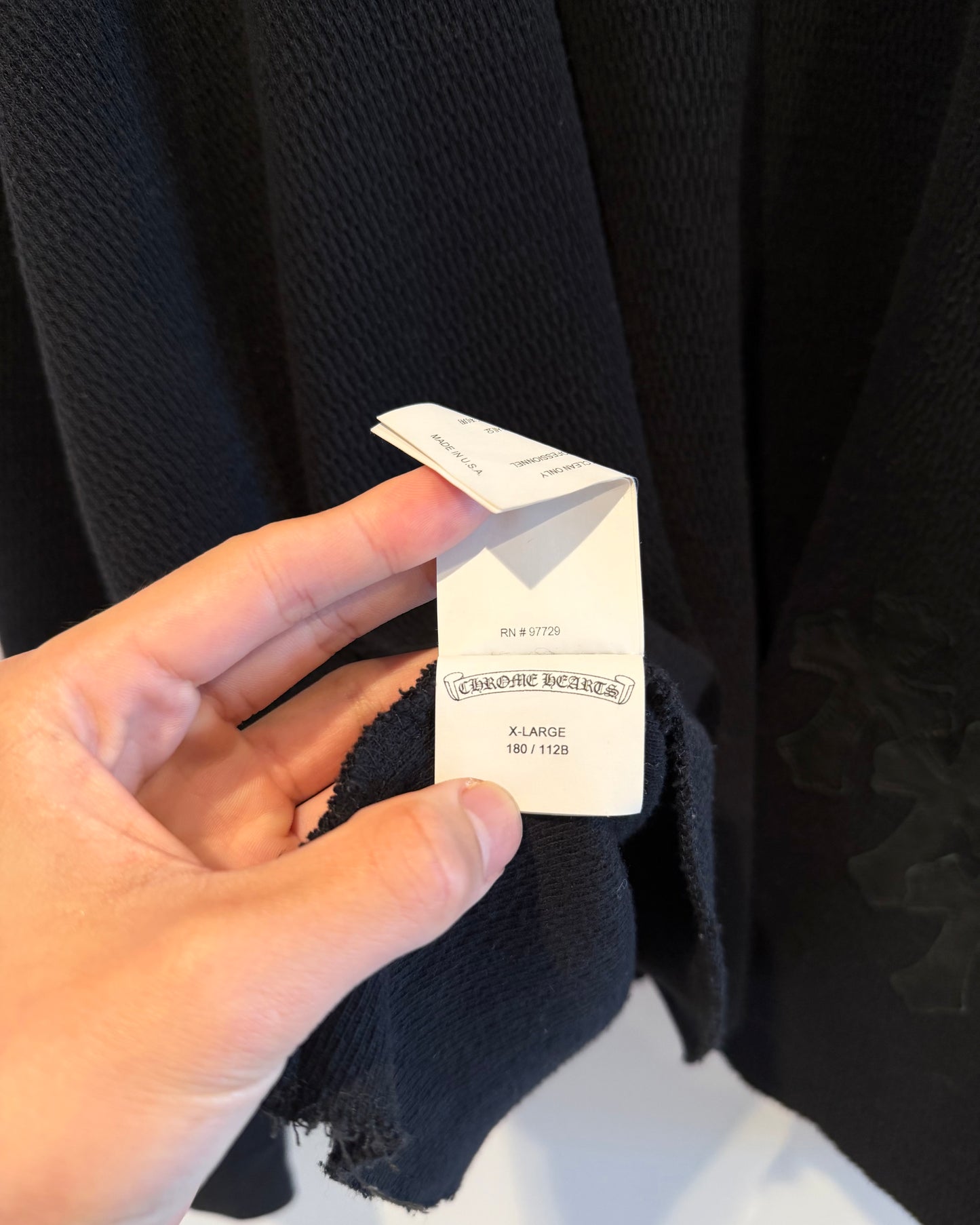 Chrome Hearts Cross Patched Thermal Long Sleeve Shirt