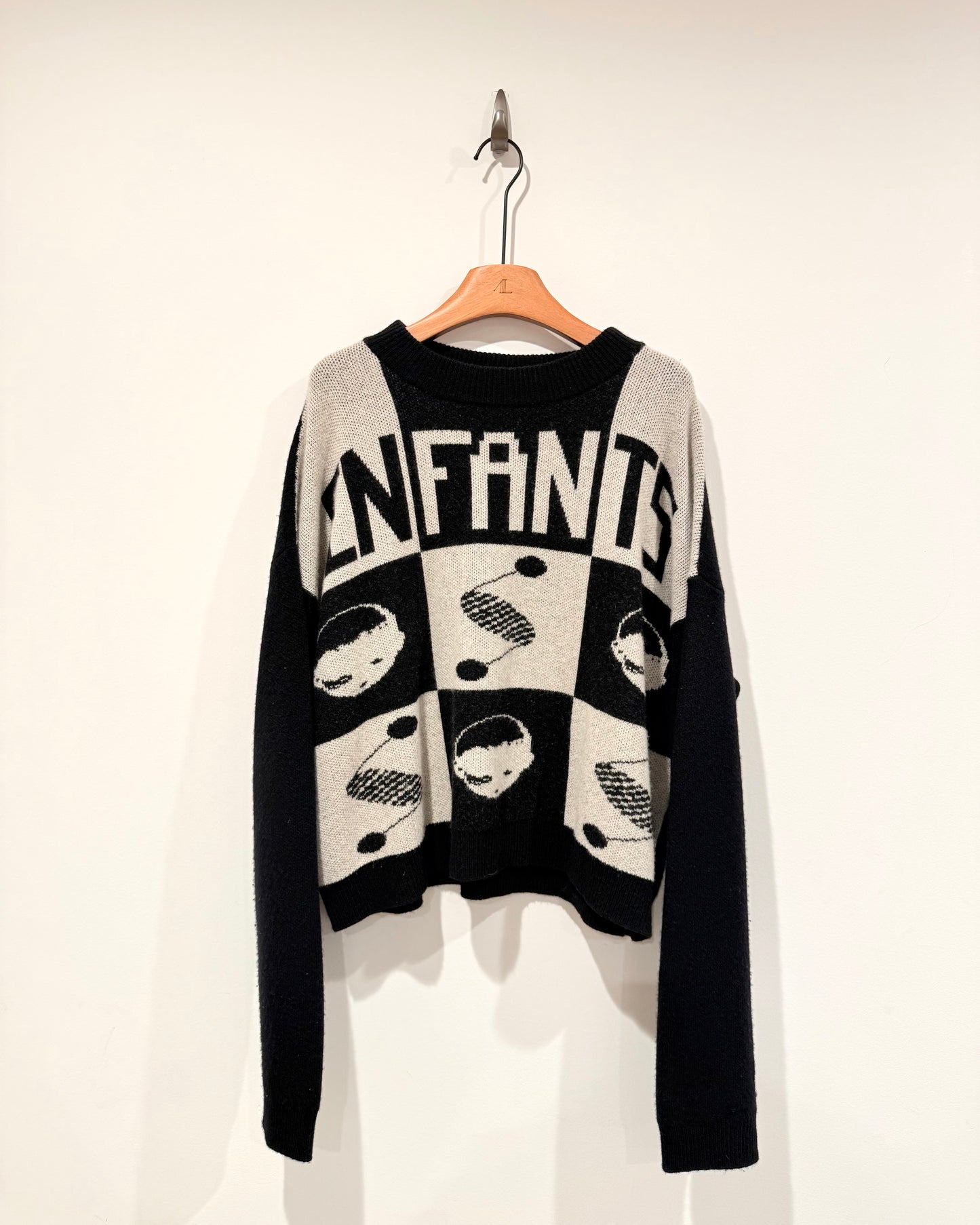 Enfants Riches Deprimes Logo Checked Sweater