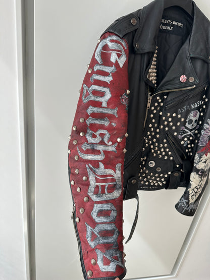 Enfants Riches Deprimes Hand Printed Punk Jacket