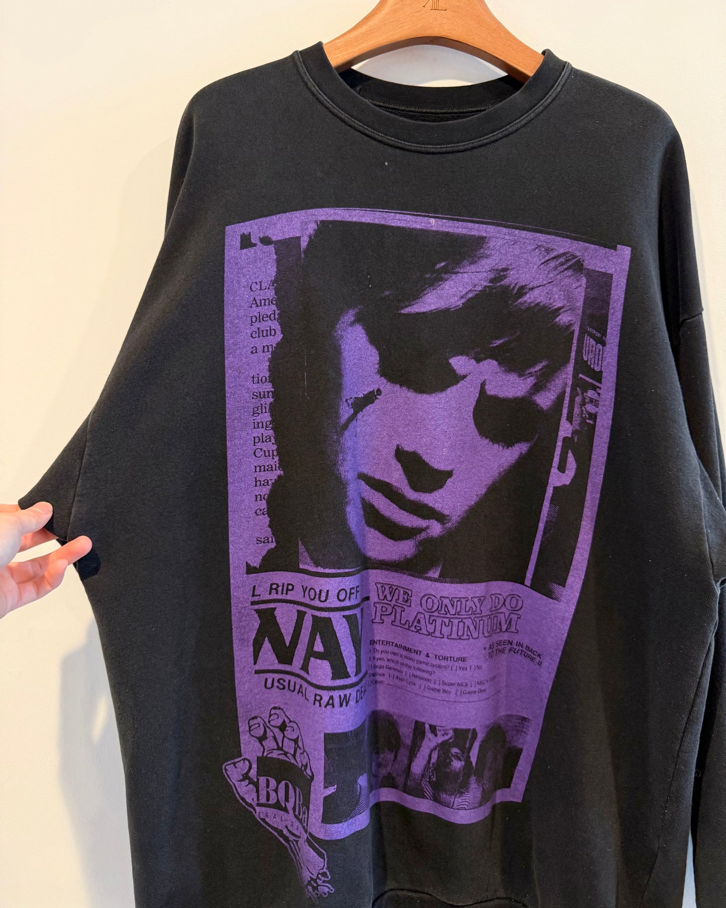 Raf Simons Ss2003 Richie Manic Crewneck Sweatshirt