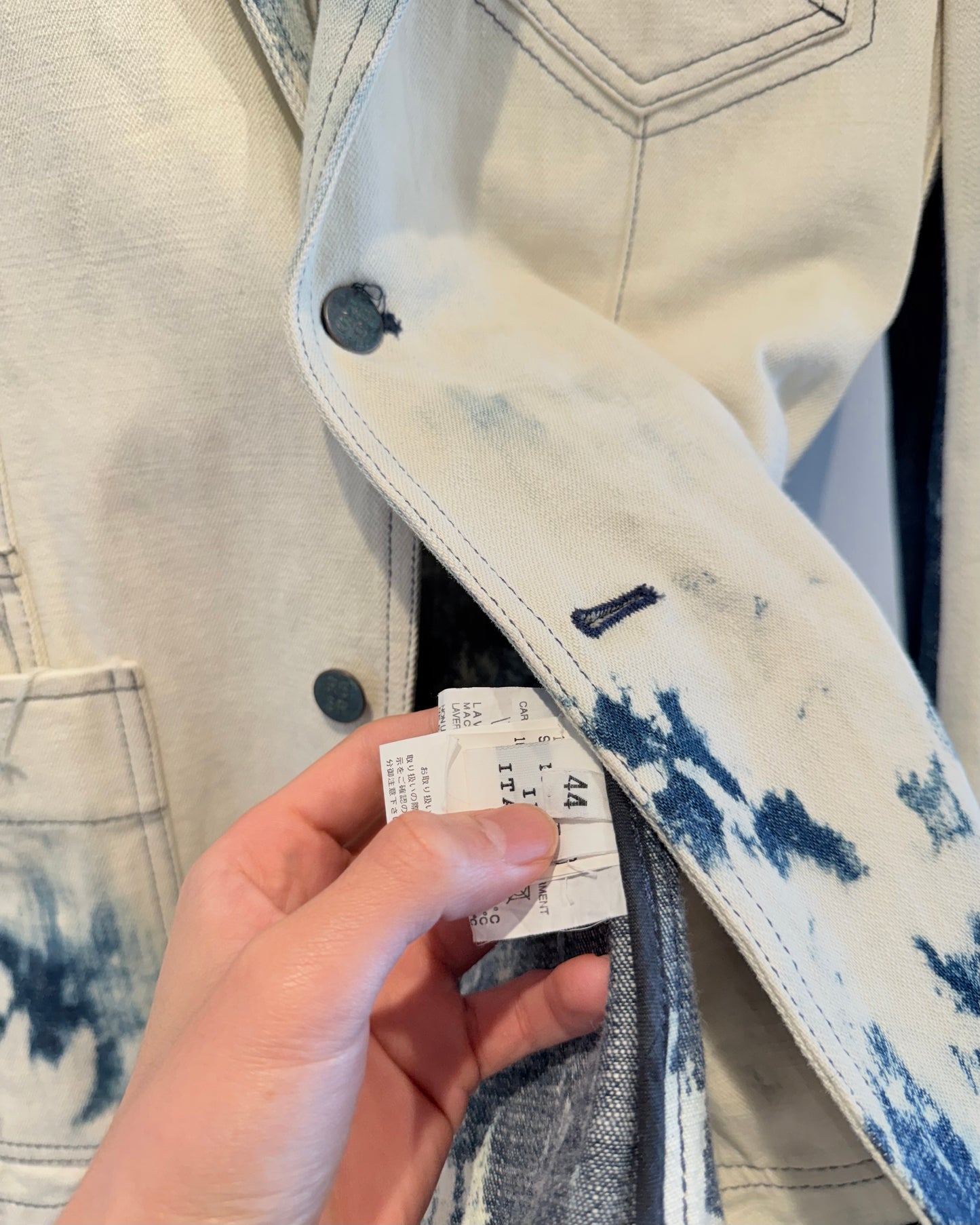 Raf Simons x Sterling Ruby Ss2010 Blue Denim Blazer