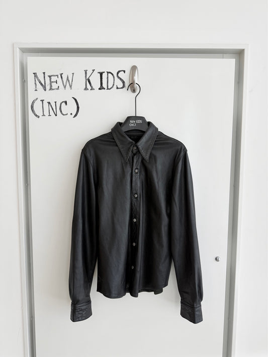 Chrome Hearts Leather Western Shirt