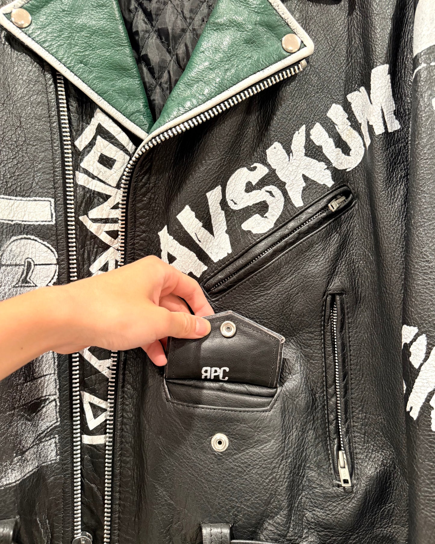 Enfants Riches Deprimes GBH Hand Paint Leather Jacket