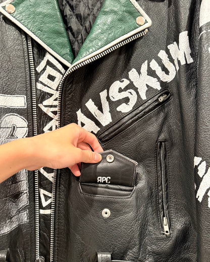 Enfants Riches Deprimes GBH Hand Paint Leather Jacket