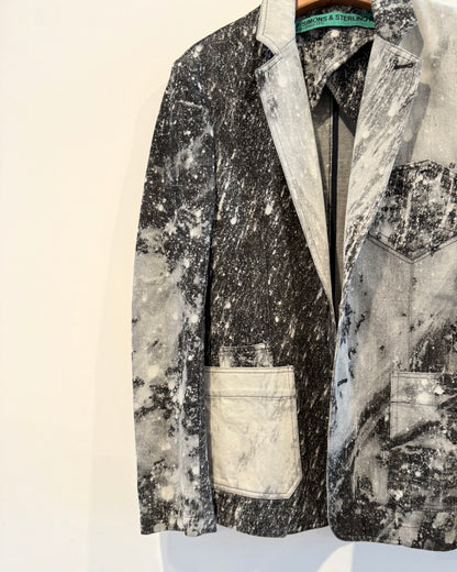 Raf Simons x Sterling Ruby Ss2010 Grey crystal Blazer Jacket