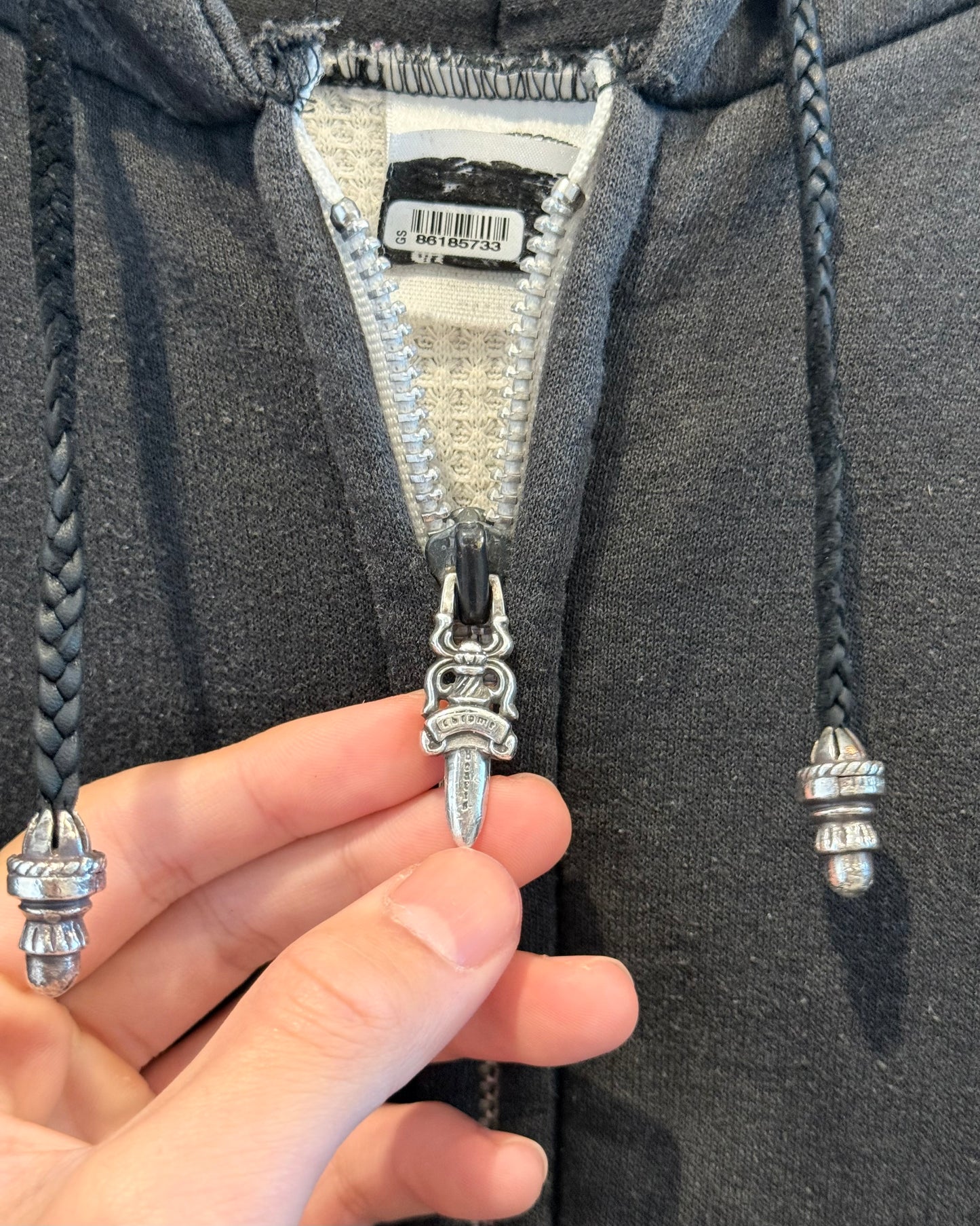 Chrome Hearts Scroll Thermal Zip up Hoodie
