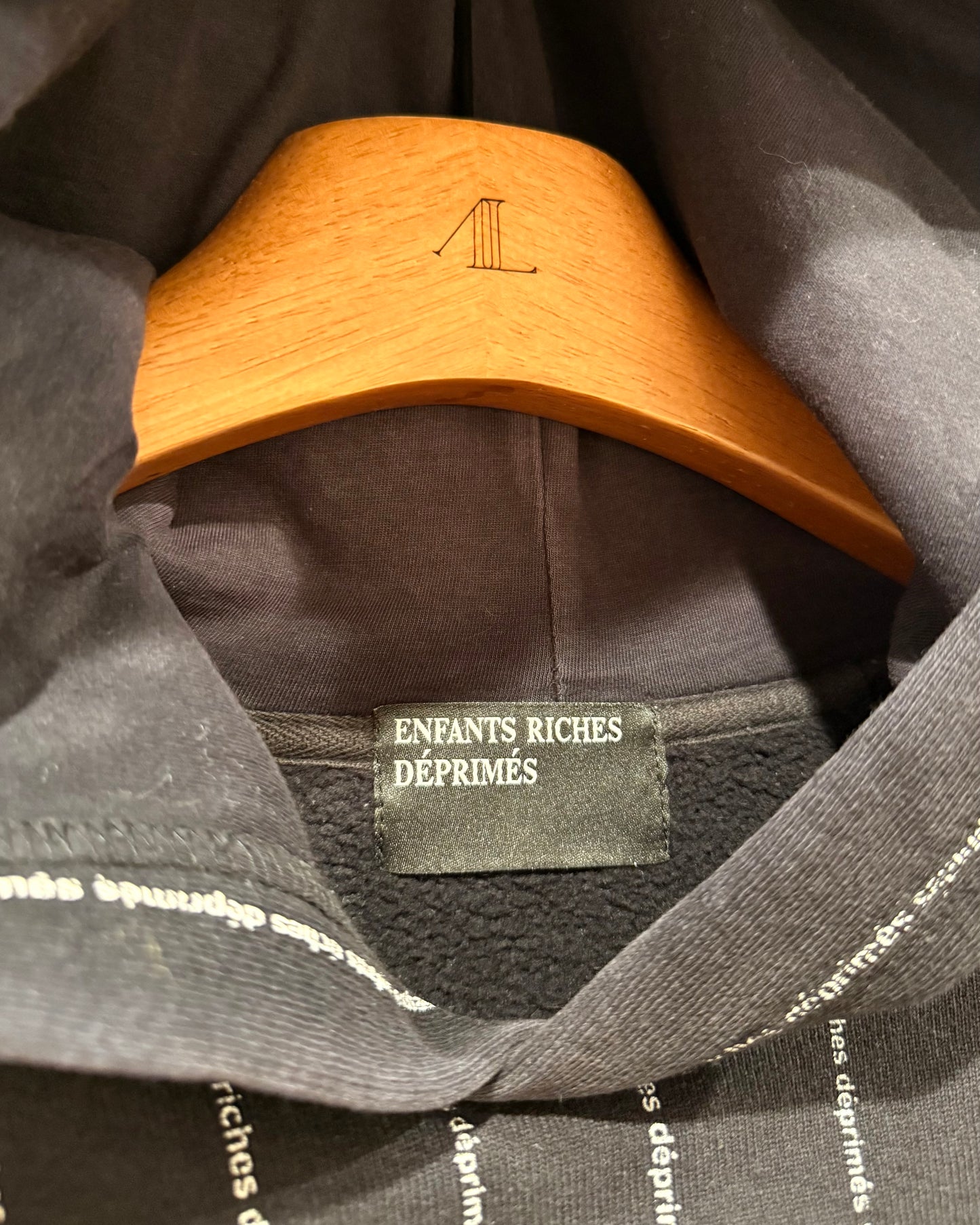 Enfants Riches Deprimes Striped Logo Hoodie