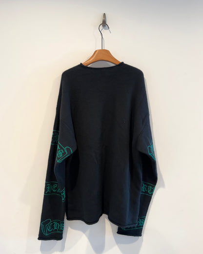 Chrome Hearts Green Scroll Sweater