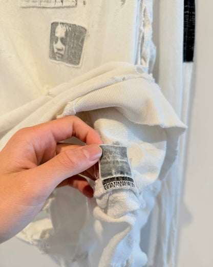 Raf Simons Aw2001 “Riot Riot Riot” Patched Long sleeve Shirt