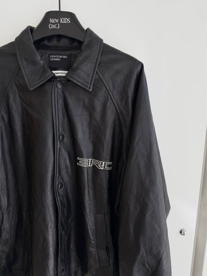 Enfants Riches Deprimes Leather Logo Tracker Jacket
