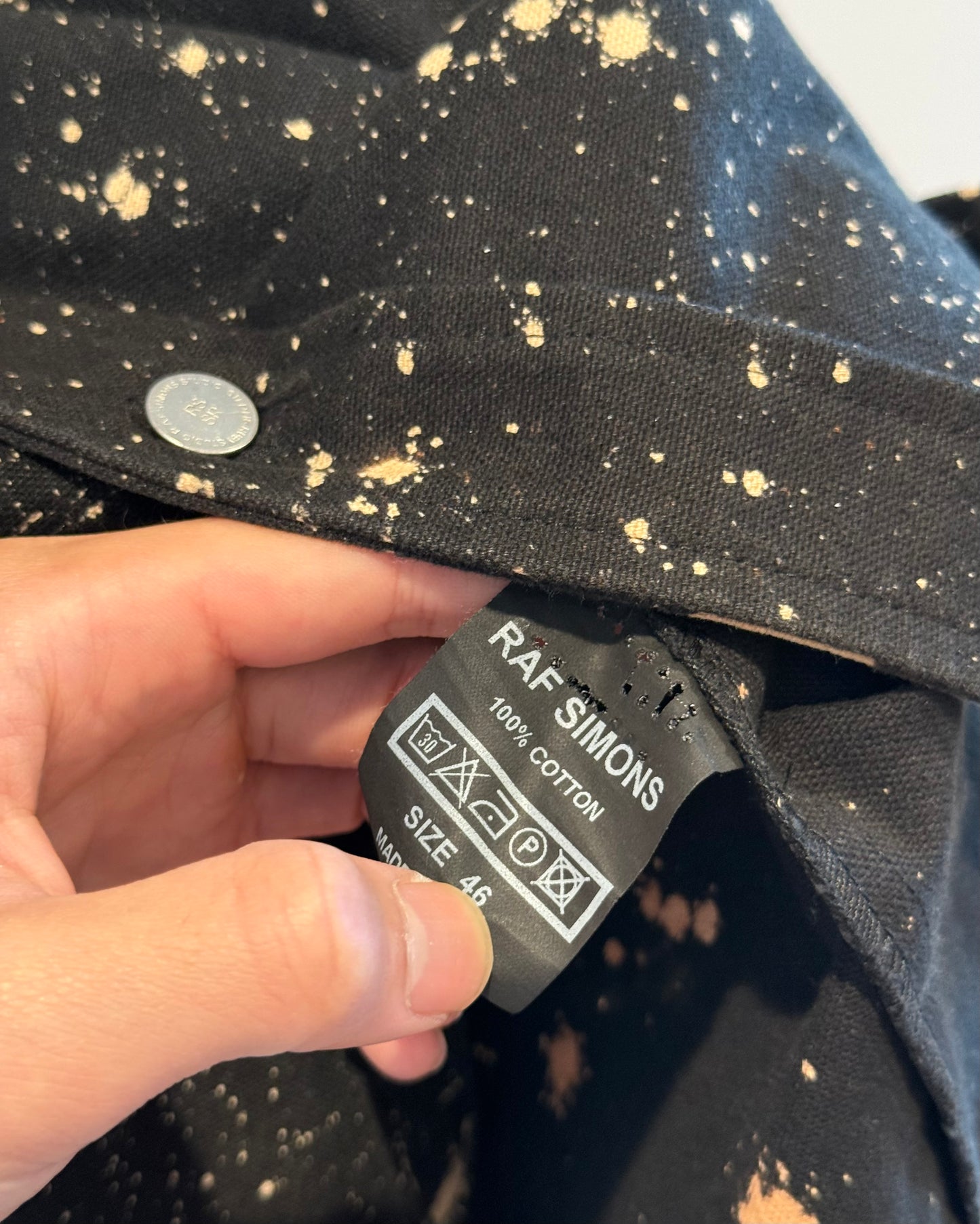 Raf Simons x Sterling Ruby Aw2014 paint splatter Jacket