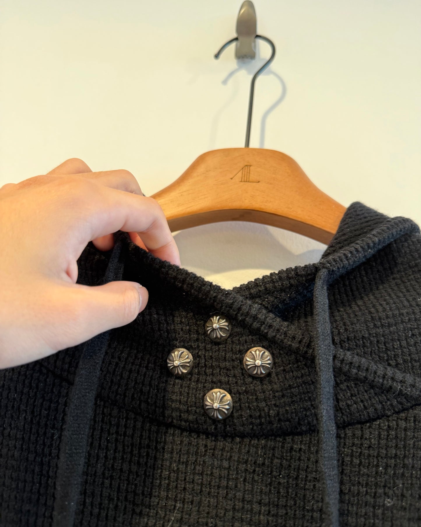 Chrome Hearts Cashmere Cross Patch Hoodie