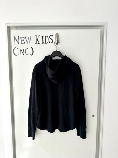 Chrome Hearts Cross Patched& jewelry Half zip up Hoodie