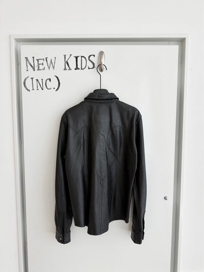 Chrome Hearts Leather Western Shirt