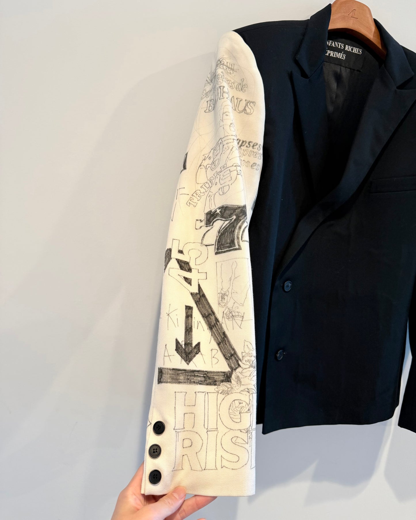Enfants Riches Deprimes Hand Printed High Risk Blazer Jacket