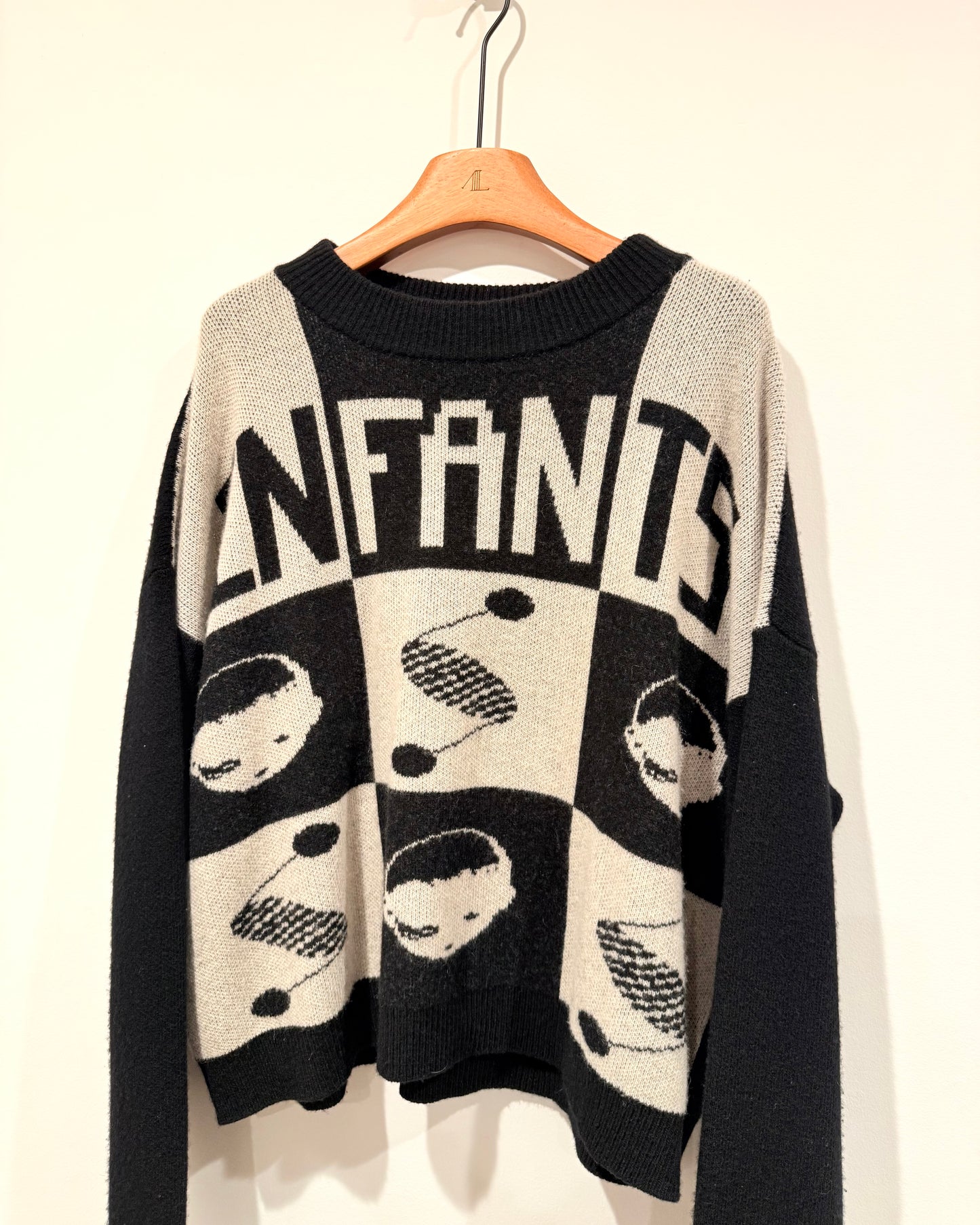 Enfants Riches Deprimes Logo Checked Sweater