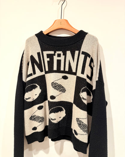 Enfants Riches Deprimes Logo Checked Sweater