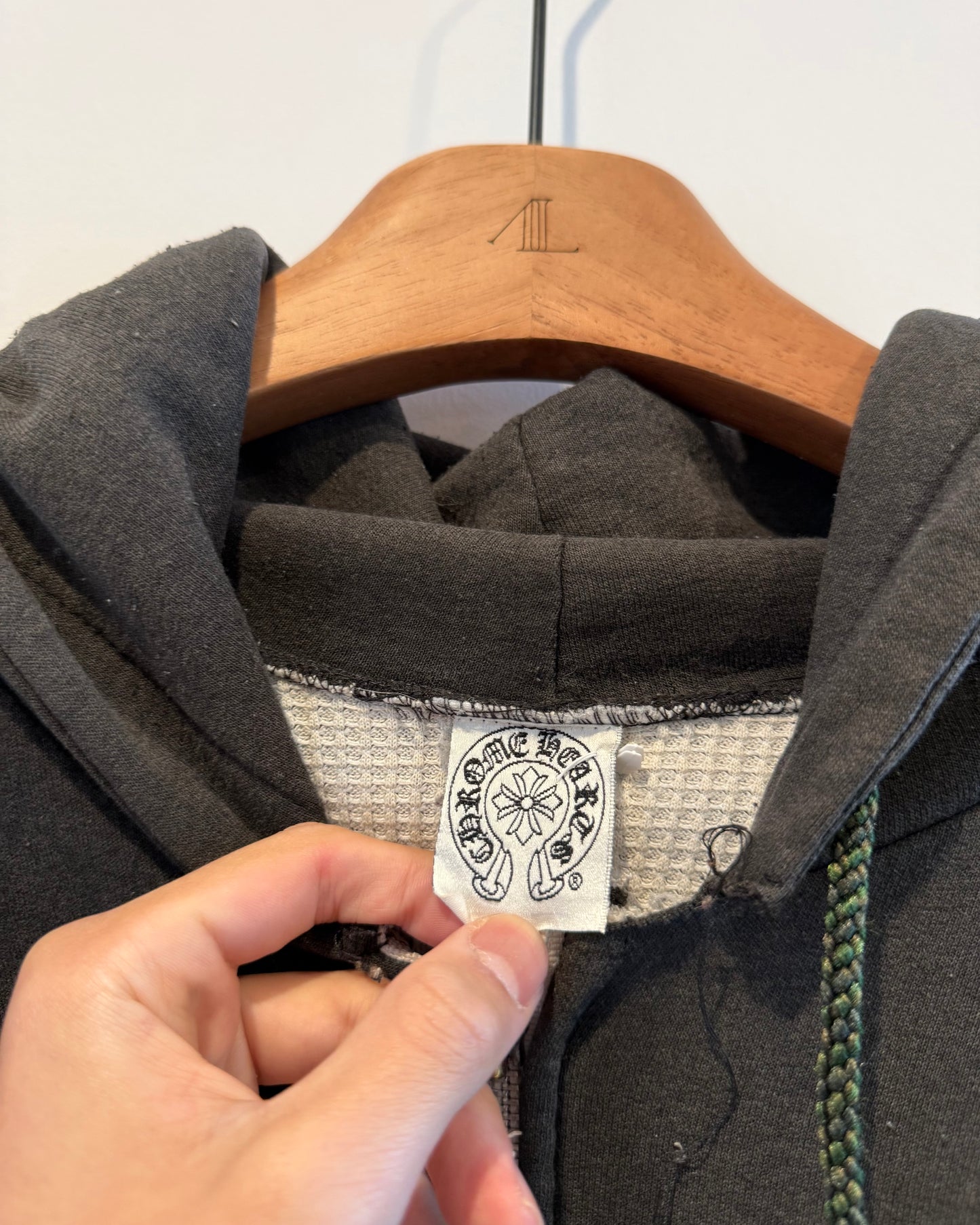 Chrome Hearts Scroll Thermal Zip up Hoodie