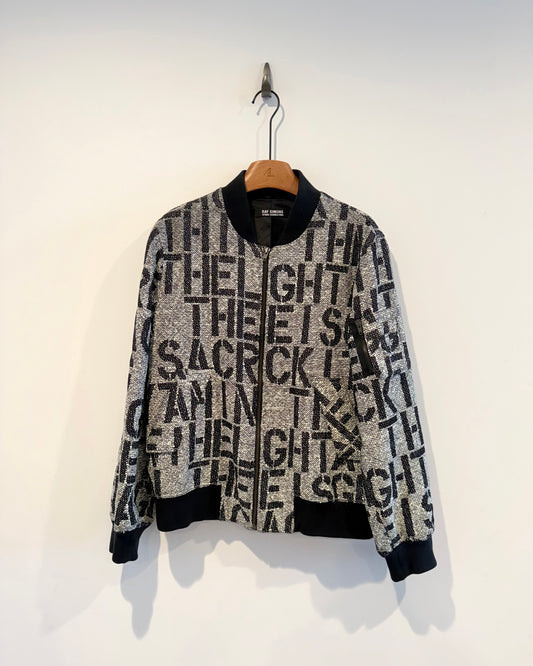 Raf simons Ss2009 Christopher wool Ma-1 Bomber