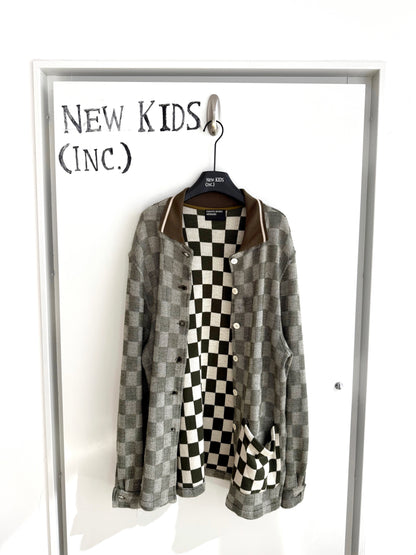Enfants Riches Deprimes Chessboard Wool Jacket