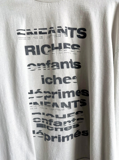 Enfants Riches Deprimes TV Static Slogan Long Sleeve Shirt