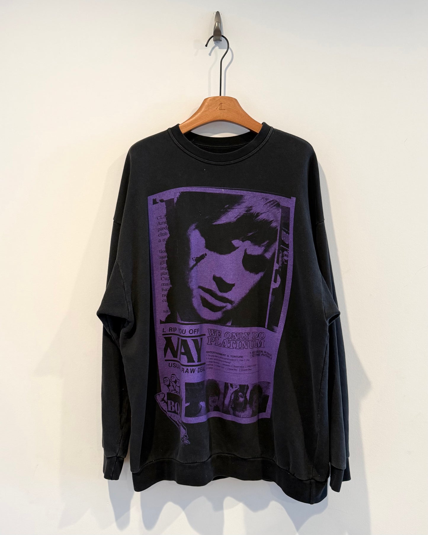 Raf Simons Ss2003 Richie Manic Crewneck Sweatshirt