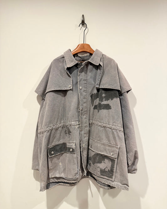 Enfants Riches Deprimes ‘Duster’ Grey Denim Graphic Jacket