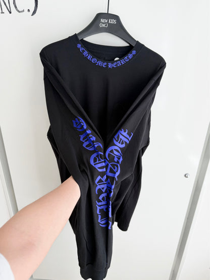 Chrome Hearts Blue logo long sleeve shirt
