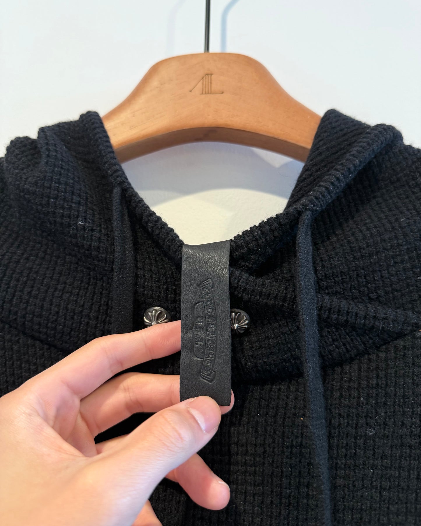 Chrome Hearts Cashmere Cross Patch Hoodie