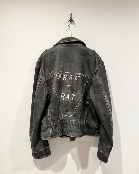 Enfants Riches Deprimes Tabac Rat Biker Leather Jacket