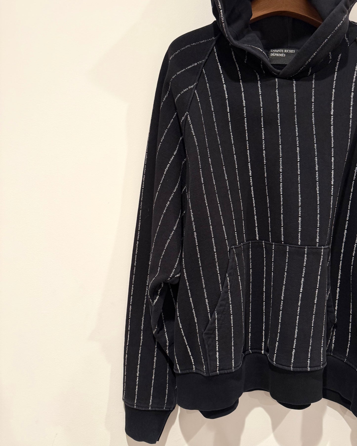 Enfants Riches Deprimes Striped Logo Hoodie