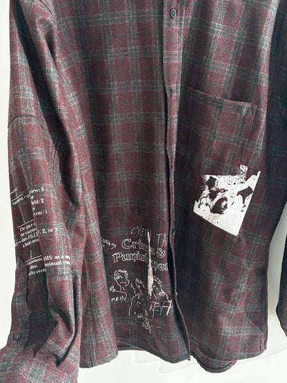 Enfants Riches Deprimes Patched Flannel Shirt